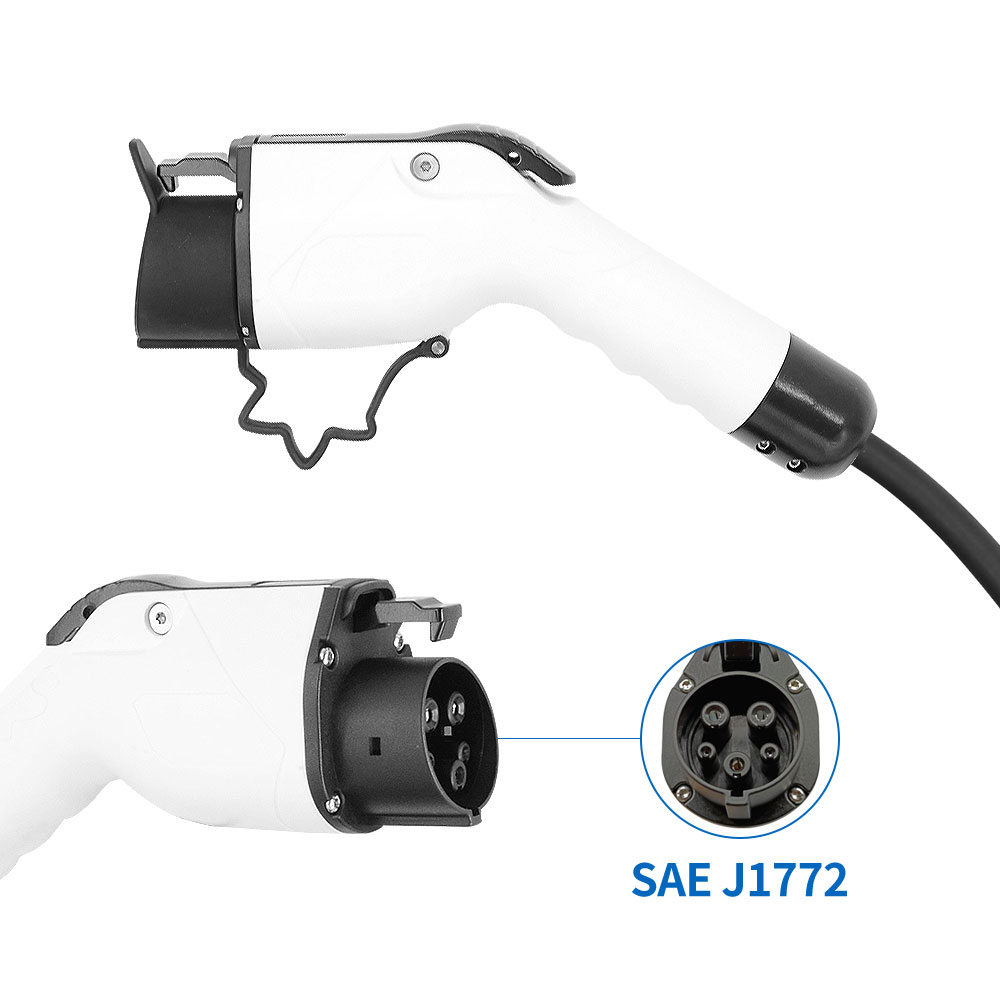 SAE J1772 Plug AC Charging Connector EV Charger 16A 240V Singlephase