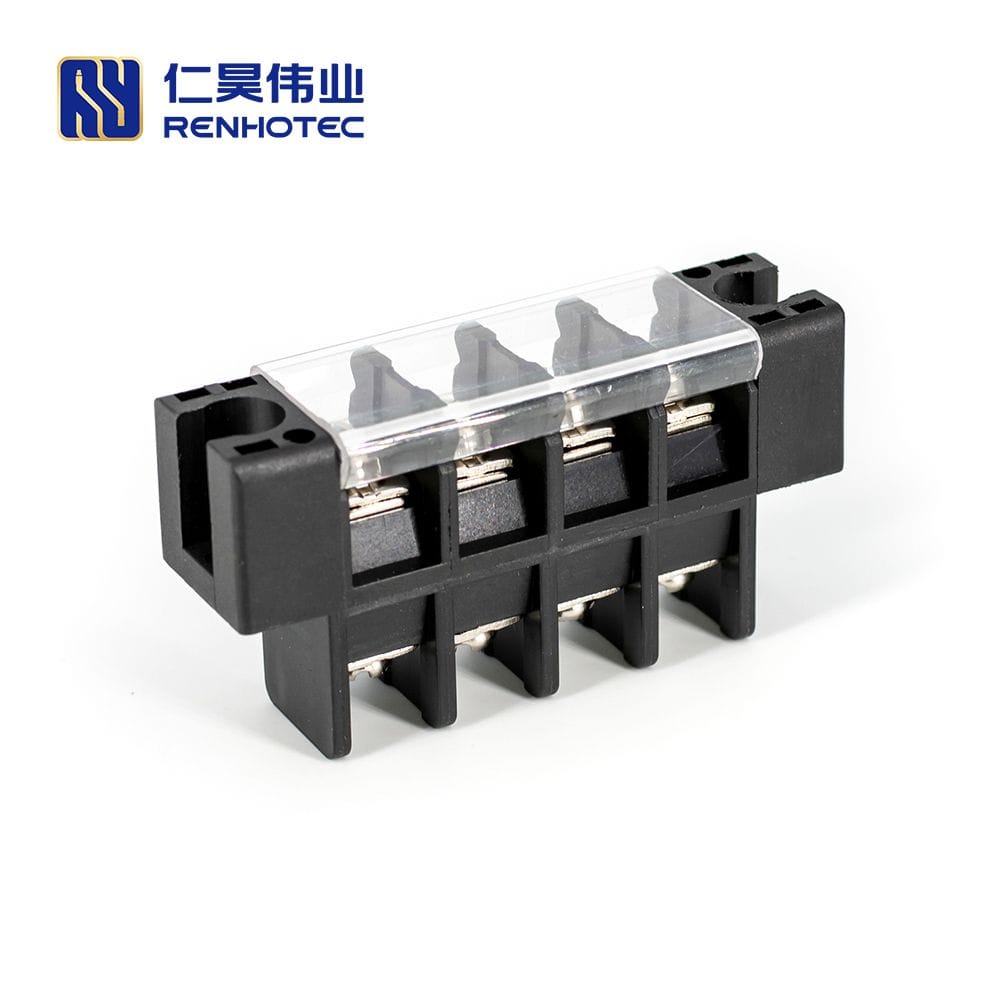 Panel Feed Through Terminal Block 4 Pin 30A 600V